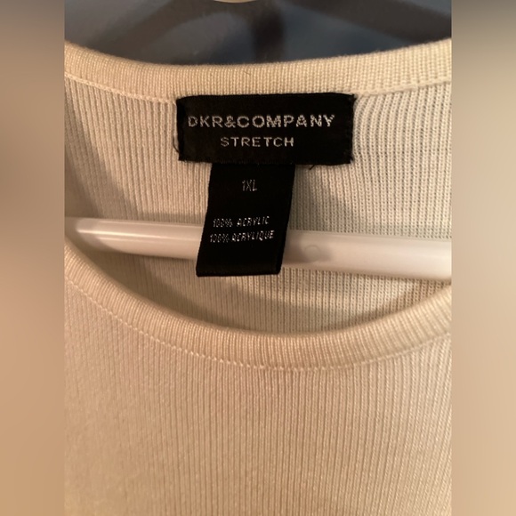 Dkr striped knit sweater top 1XL - Picture 3 of 3